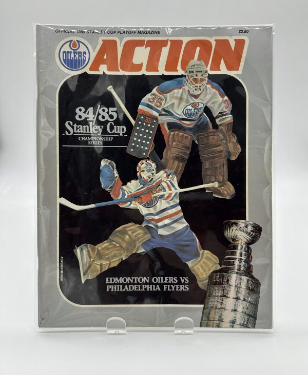 Action Edmonton Oilers Official Program 1985 Stanley Cup Final VS. Flyers